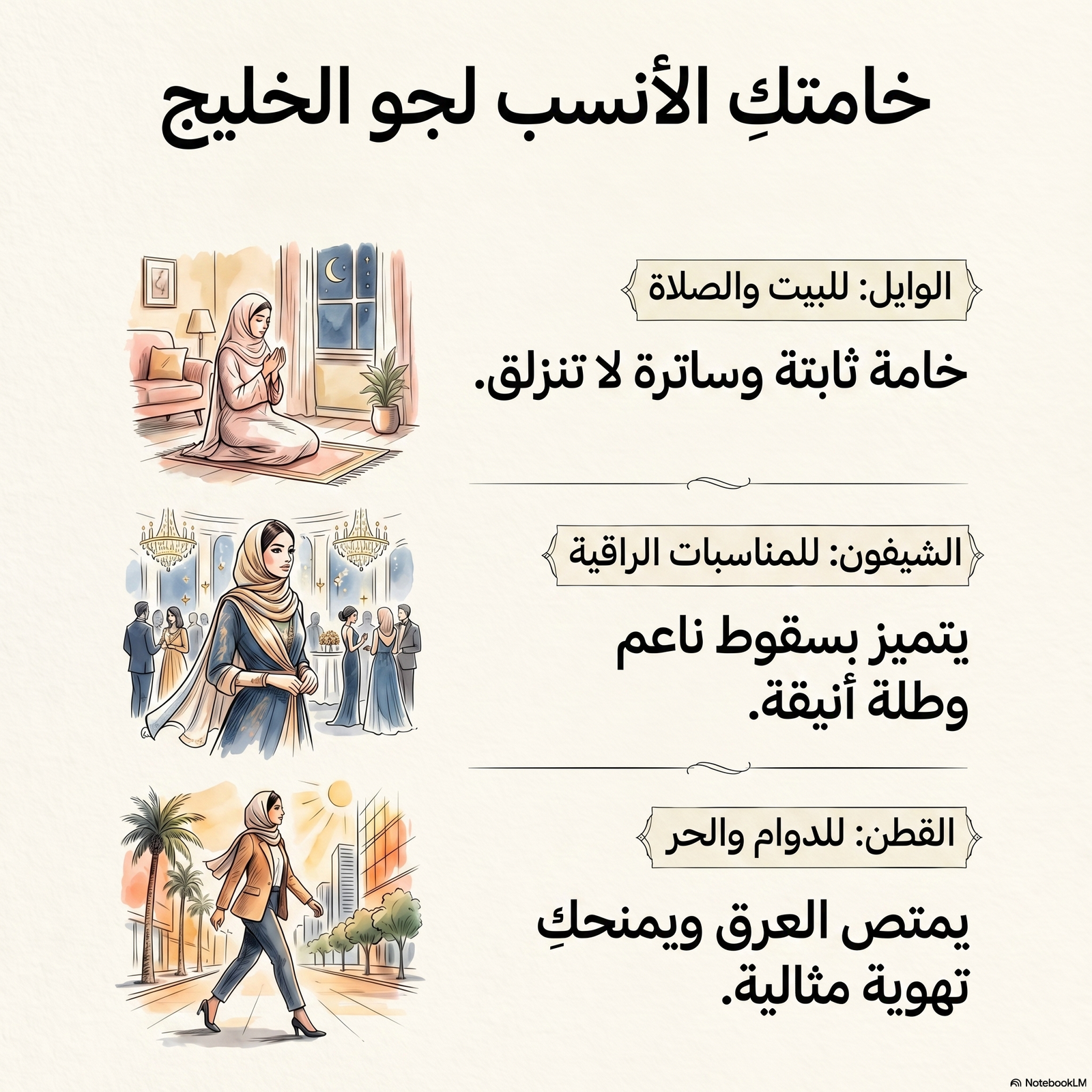 إنفوجرافيك يلخص مقارنة خامات الشيل من شيله