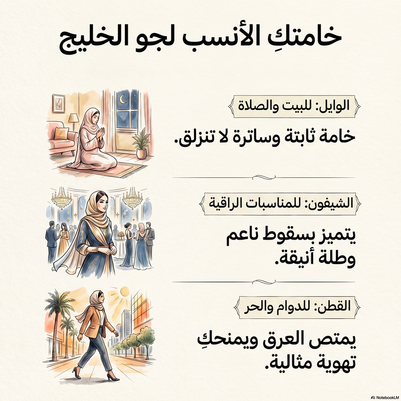 إنفوجرافيك يلخص مقارنة خامات الشيل من شيله