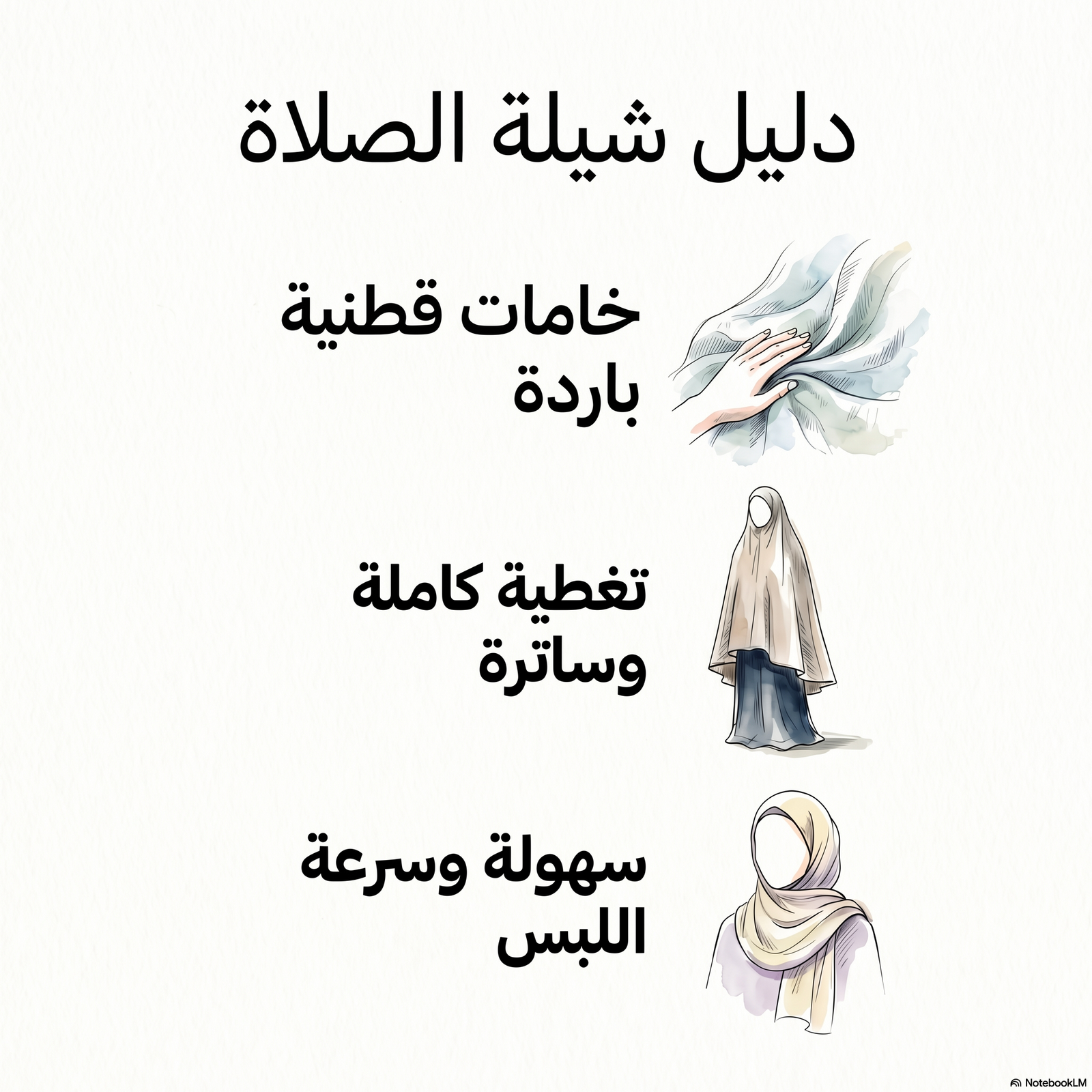 إنفوجرافيك يلخص دليل شيل الصلاة من شيله