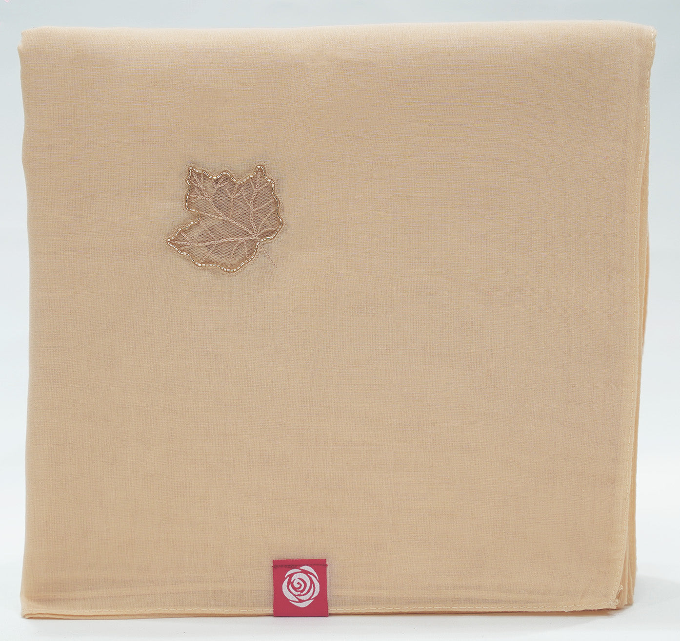 DK5-49 Scattered Beads Home Hijab — White