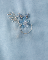 DK6-61 Scattered Beads Home Hijab — Light Blue