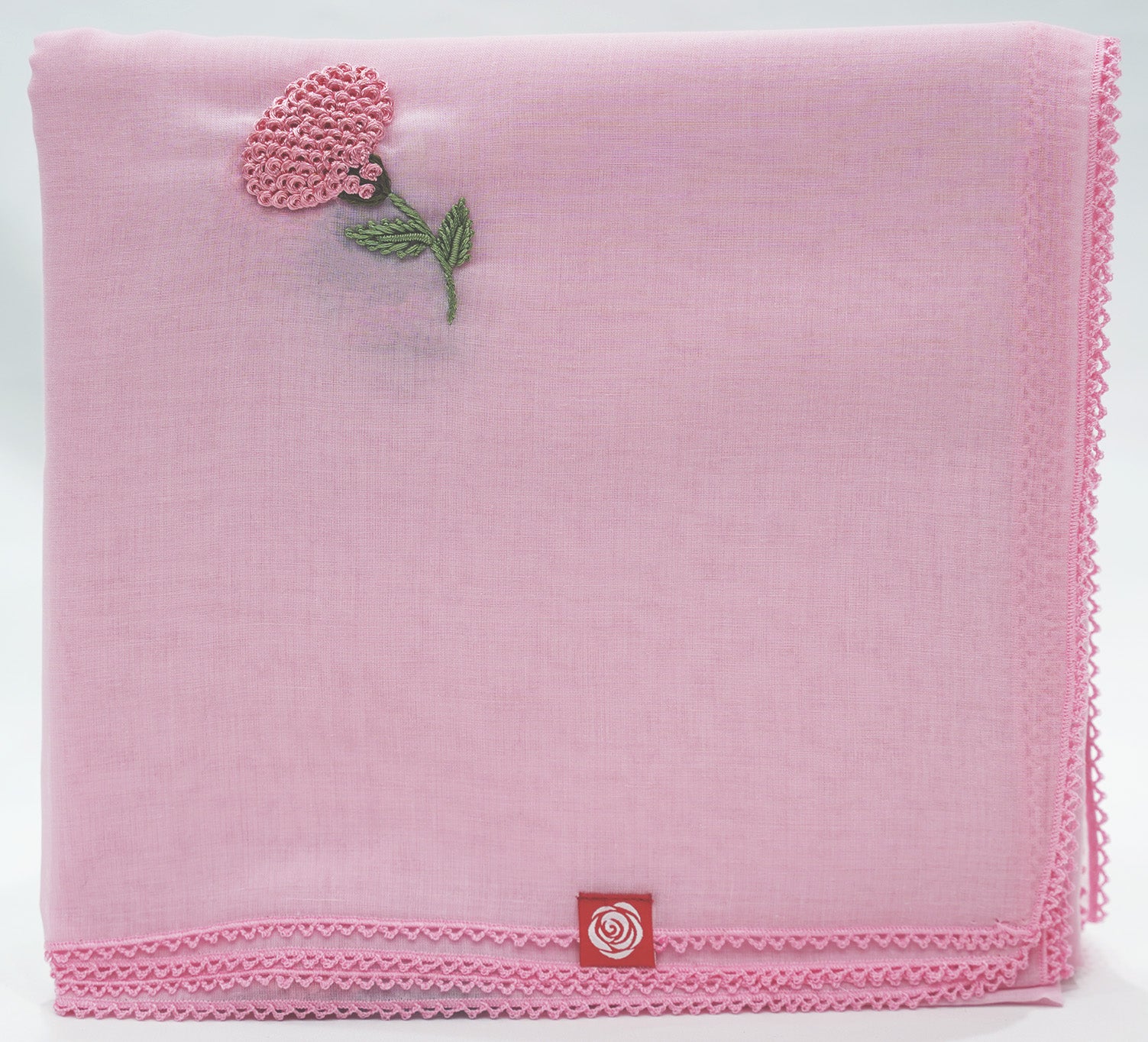 DK4-11 Scattered Beads Home Hijab — Light Pink