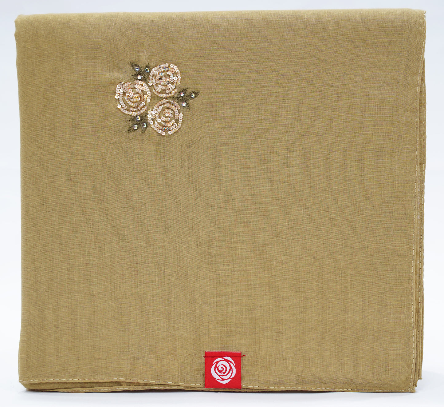 DK5-48 Scattered Beads Home Hijab — Light Olive