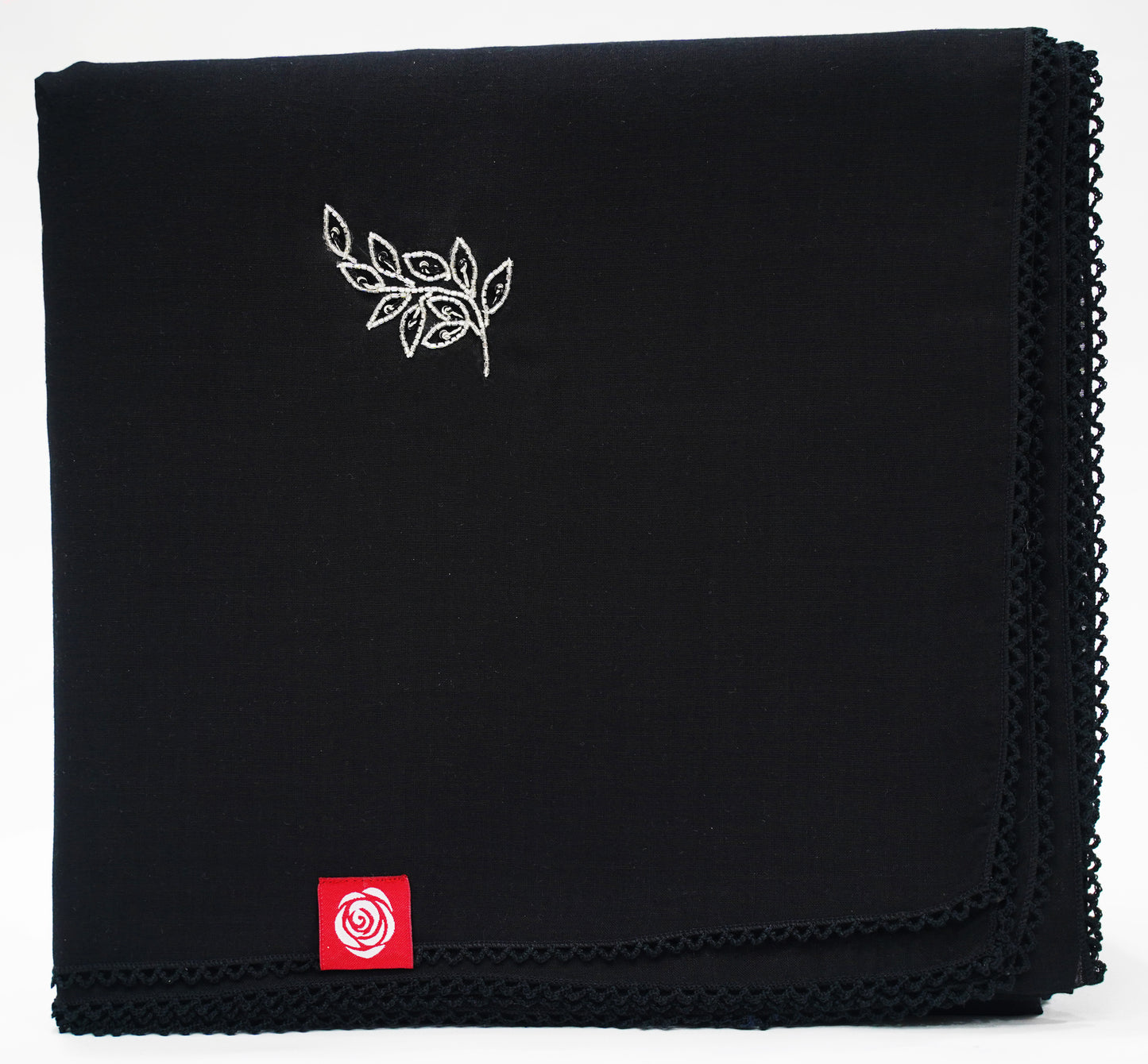 DK5-55 Scattered Beads Home Hijab — Black