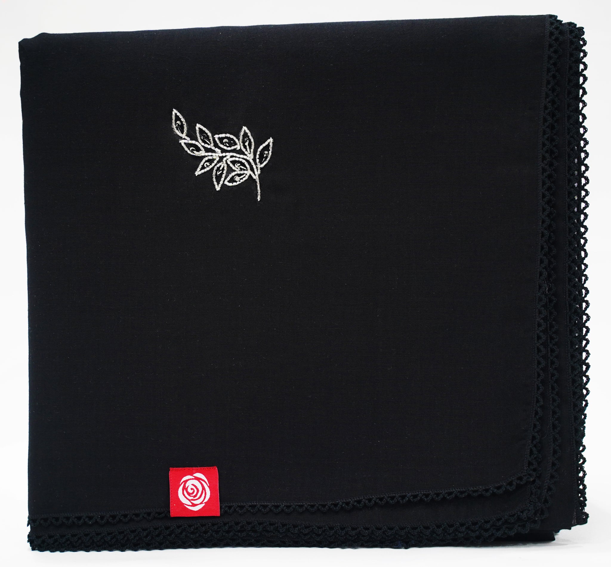 DK5-55 Scattered Beads Home Hijab — Black