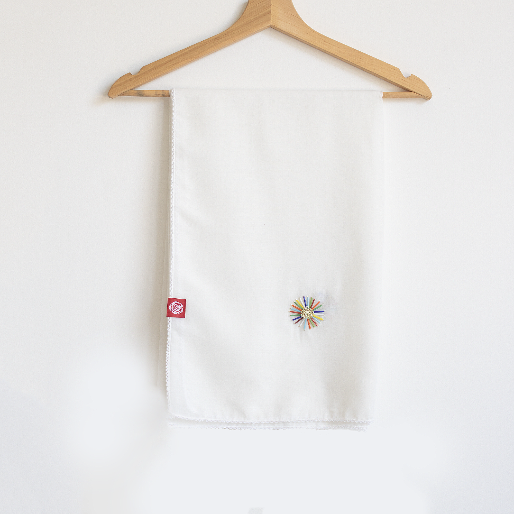 DK5-32 شيلة بيت منثرات عريضة - قطن ويل