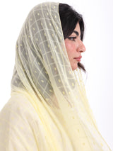 GR01_04 شيله مطرزة صفراء عريضة