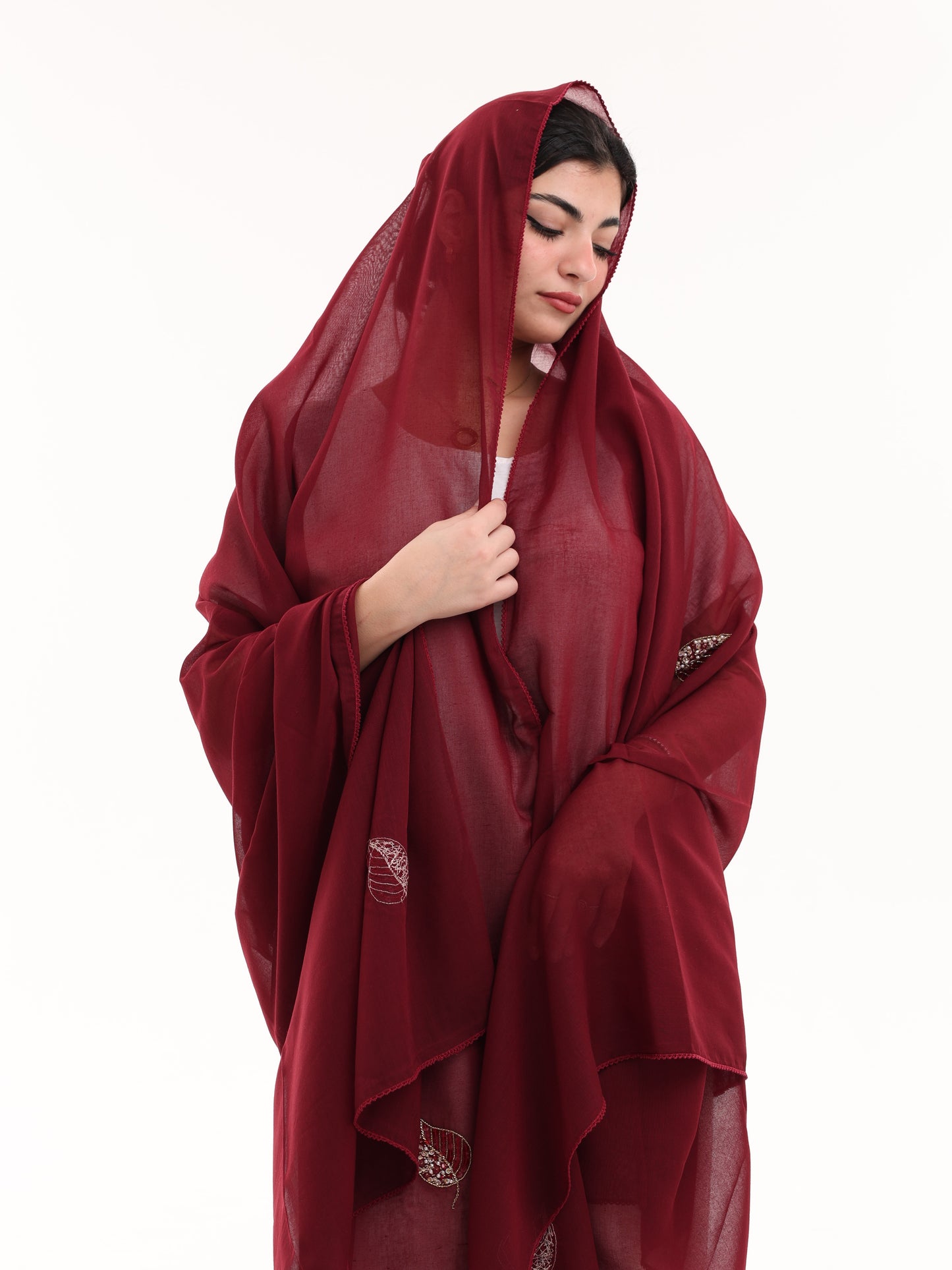 DK7-74 Scattered Beads Home Hijab