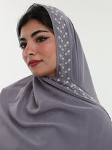 UQ1-06 Jouri Rose Embroidered Home Hijab