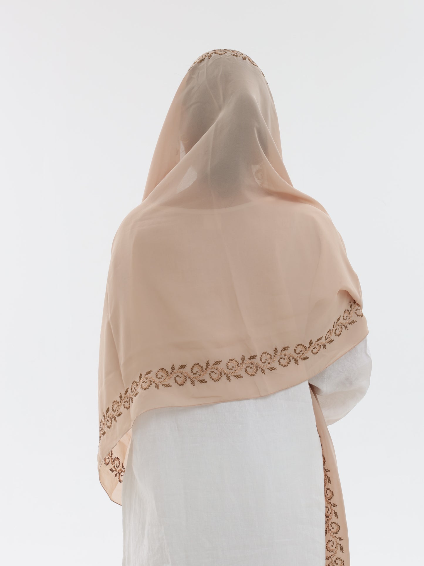 DL1-05 شيل بيت عريضة مطرزة