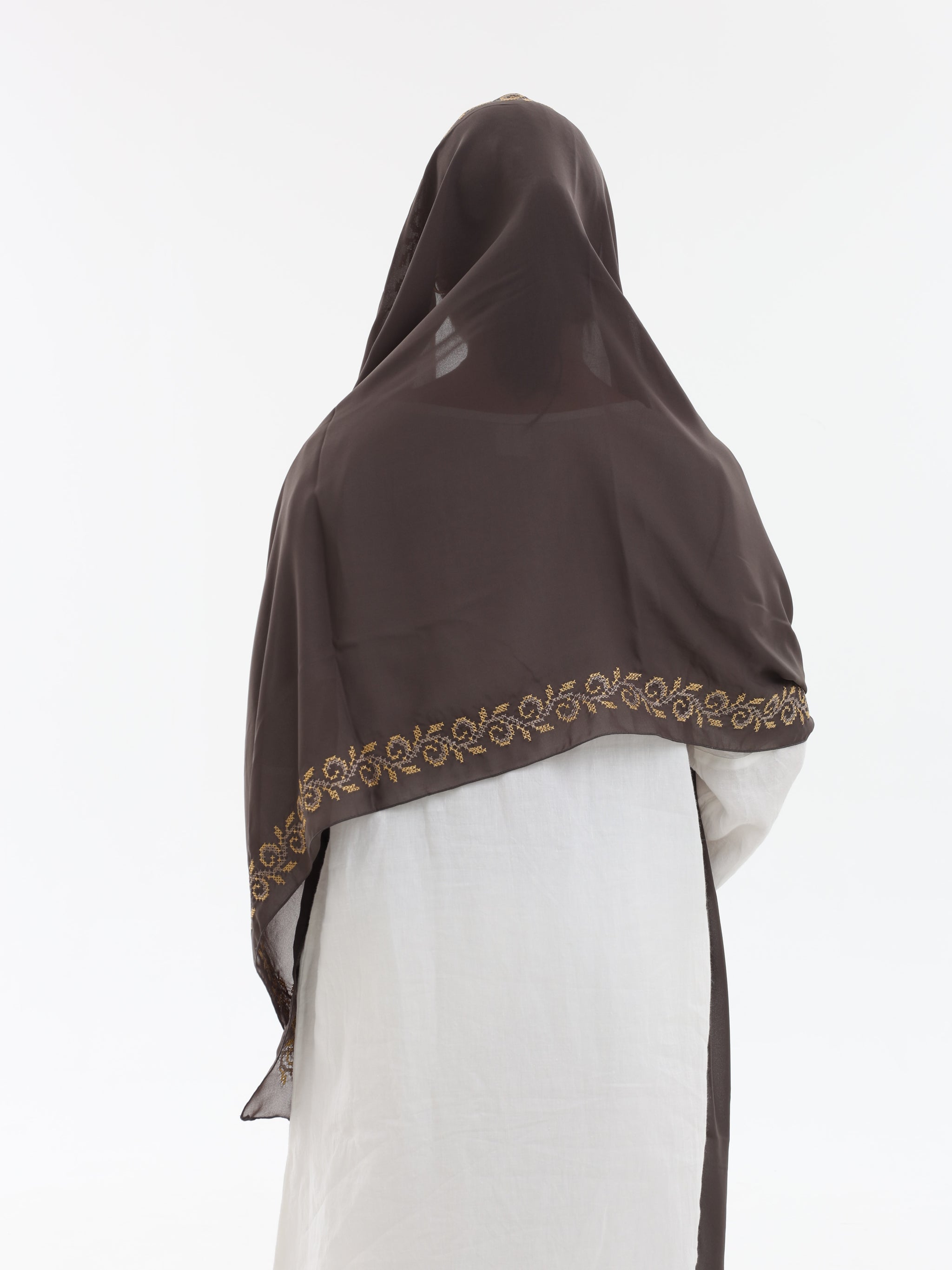 DL1-09 شيل بيت عريضة مطرزة