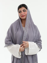 DL1-12 شيل بيت عريضة مطرزة