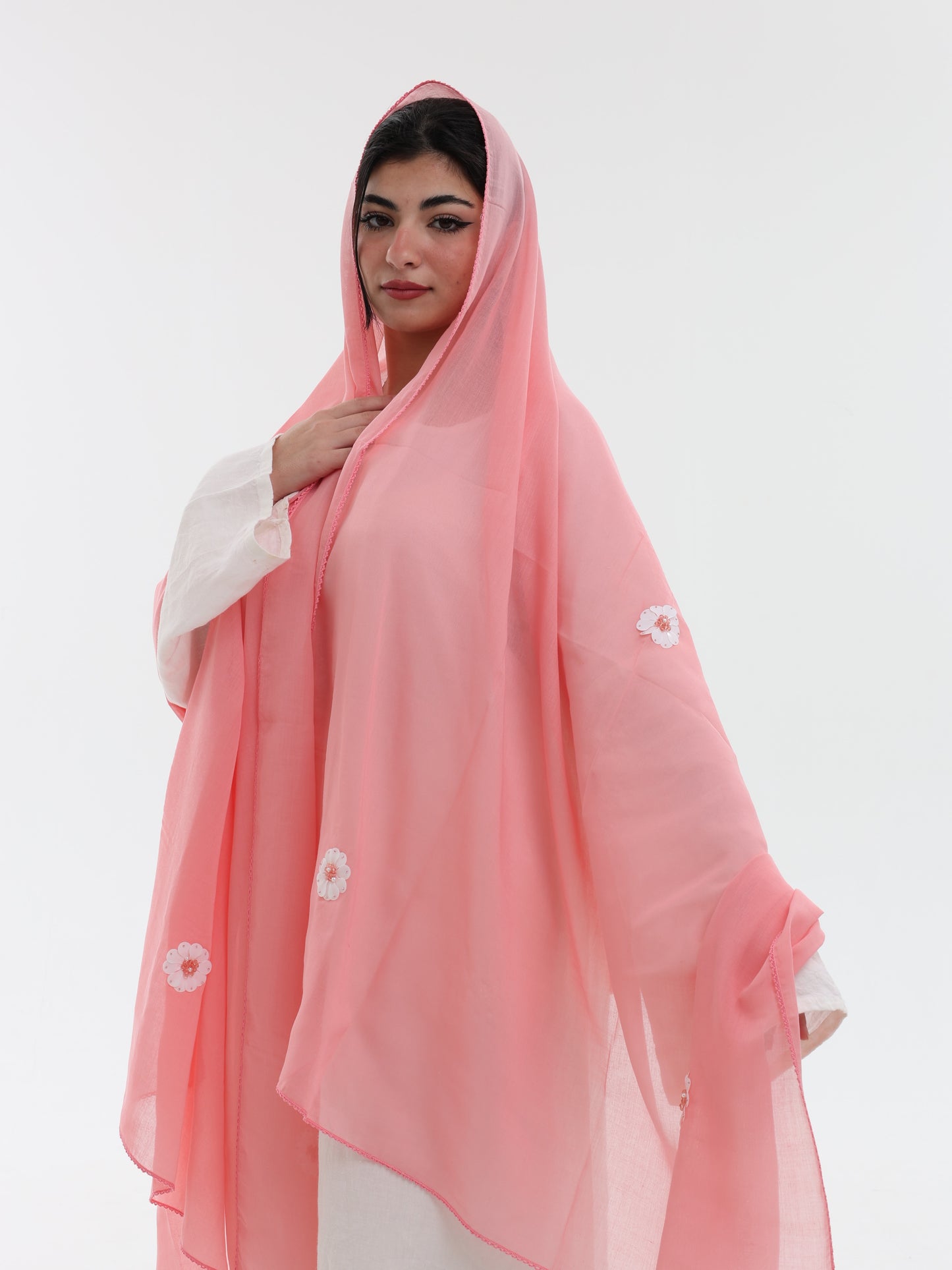 DK7-75 Scattered Beads Home Hijab