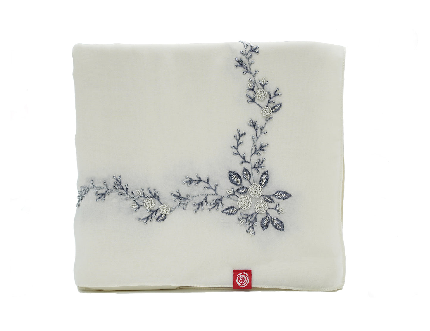 TC1-02 شيلة مناسبات عريضة حجاب وصايف أوف وايت