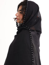 KS2-14 Handmade Crochet Home Hijab — Black