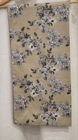 SL-287 | Taupe Beige botanical floral print | Original fabric photograph