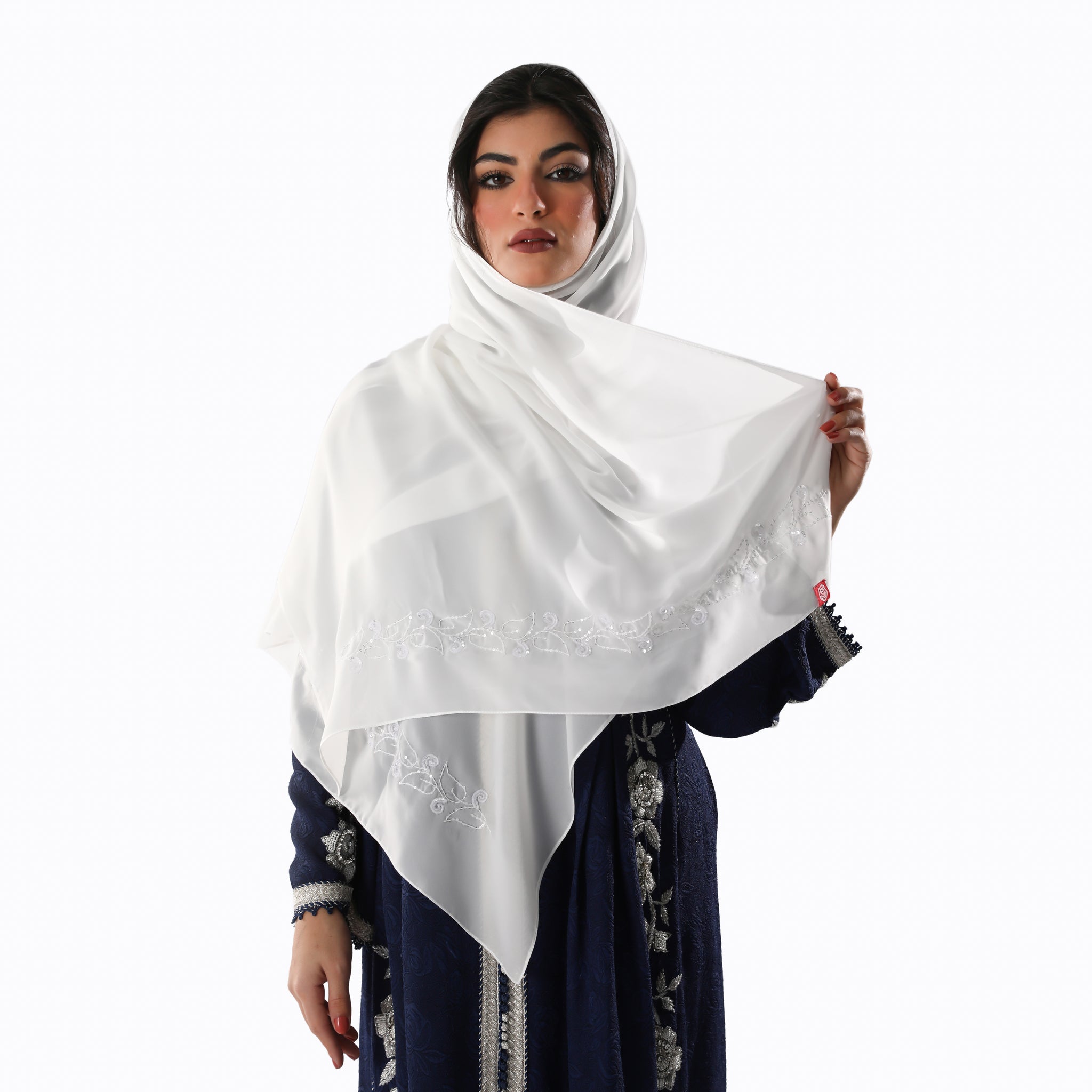 FK1-08 Madawi Home Hijab — White