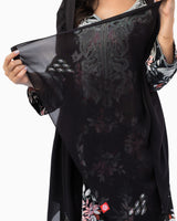 MS-03 Thuraya Scattered Beads Home Hijab — Black