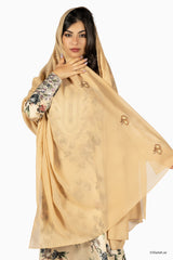 DK5-56 Scattered Beads Home Hijab — Beige