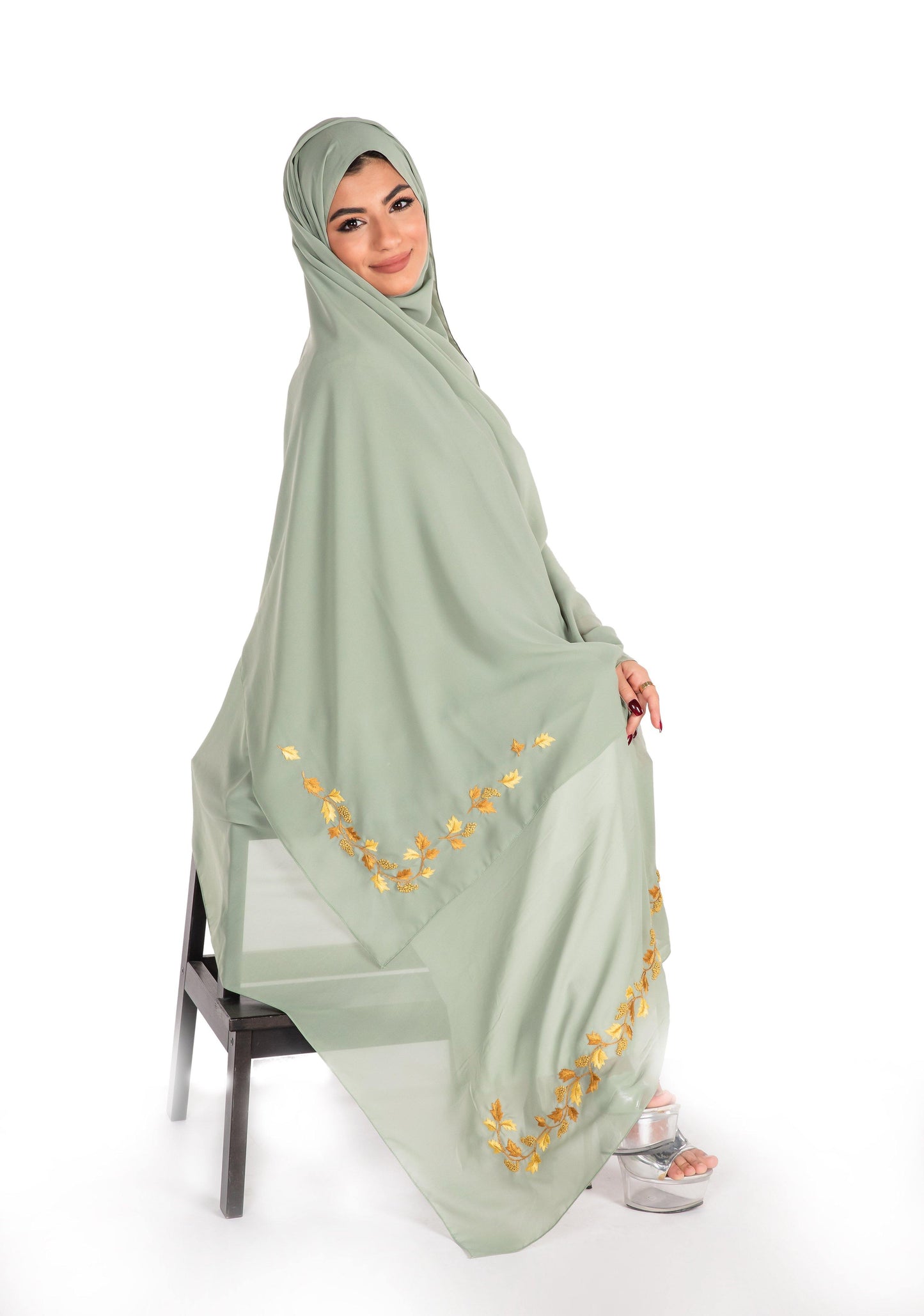 LF1-02 شيلة الباهية عشبي فاتح - Shailah.ae شيلة