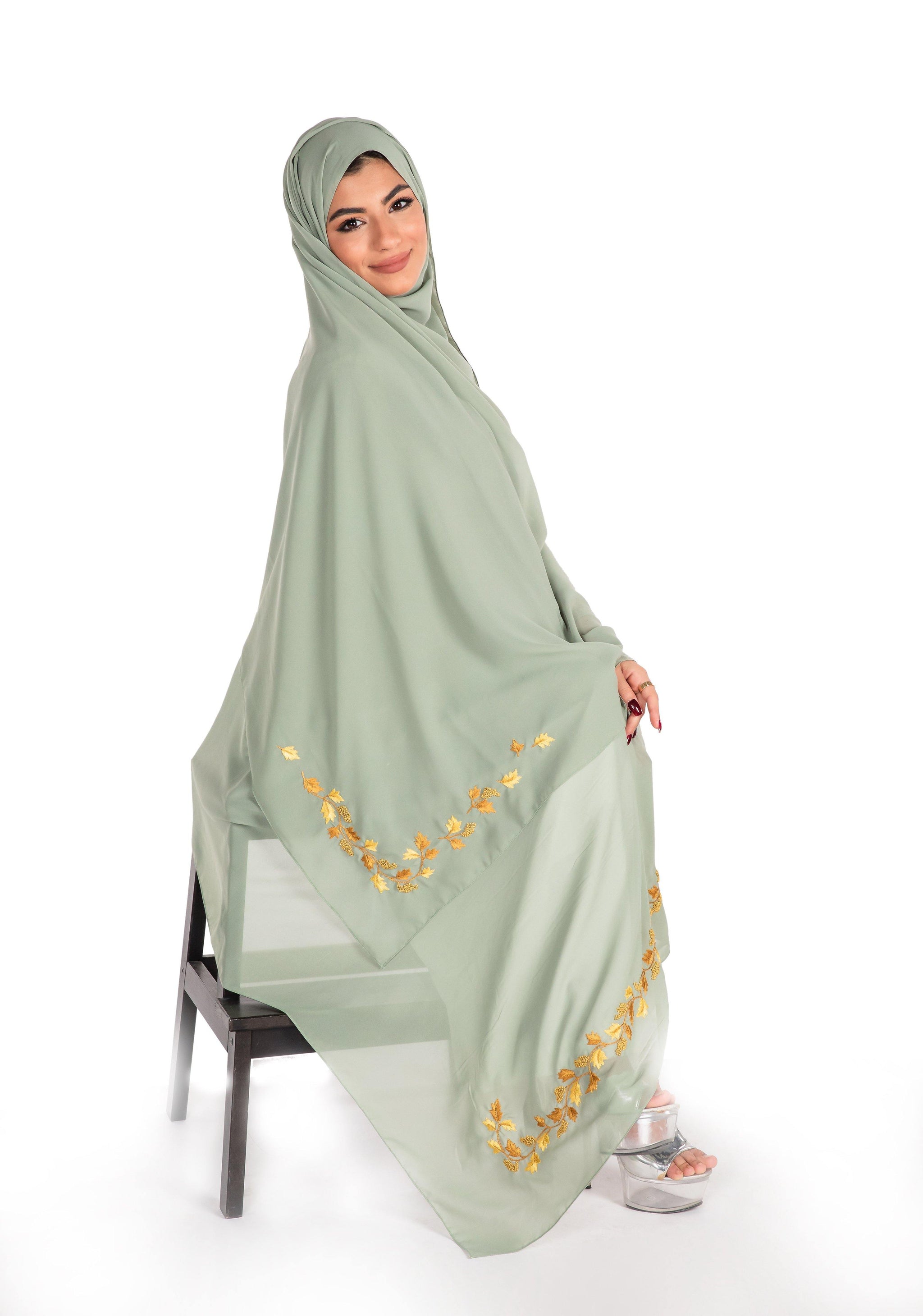 LF1-02 شيلة الباهية عشبي فاتح - Shailah.ae شيلة