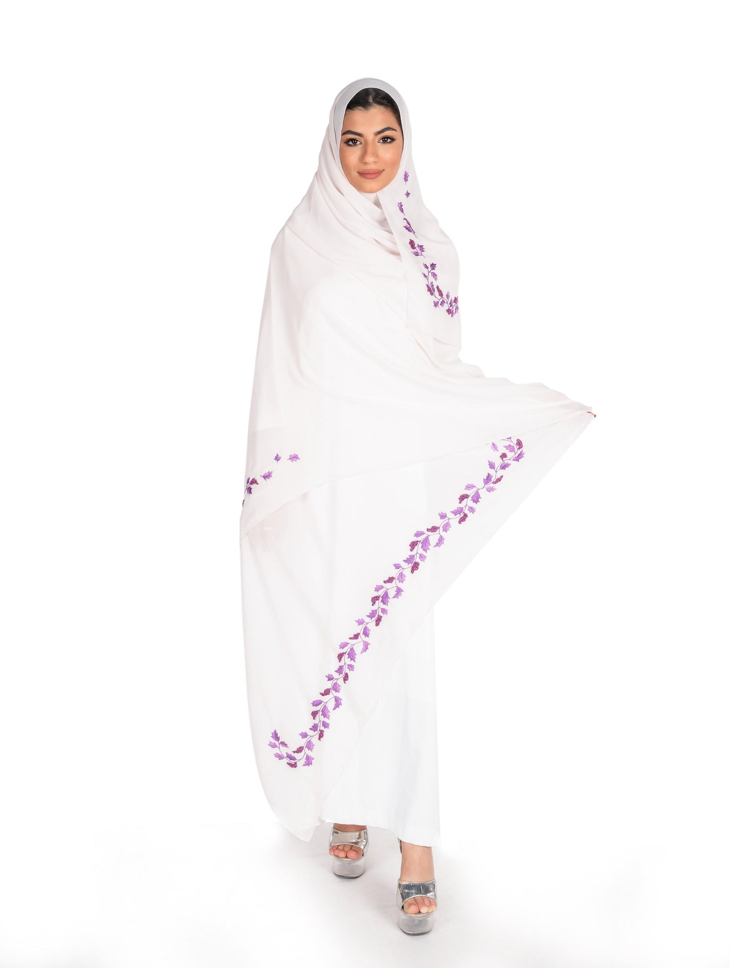 LF1-06 شيلة الباهية وردية باهته - Shailah.ae شيلة