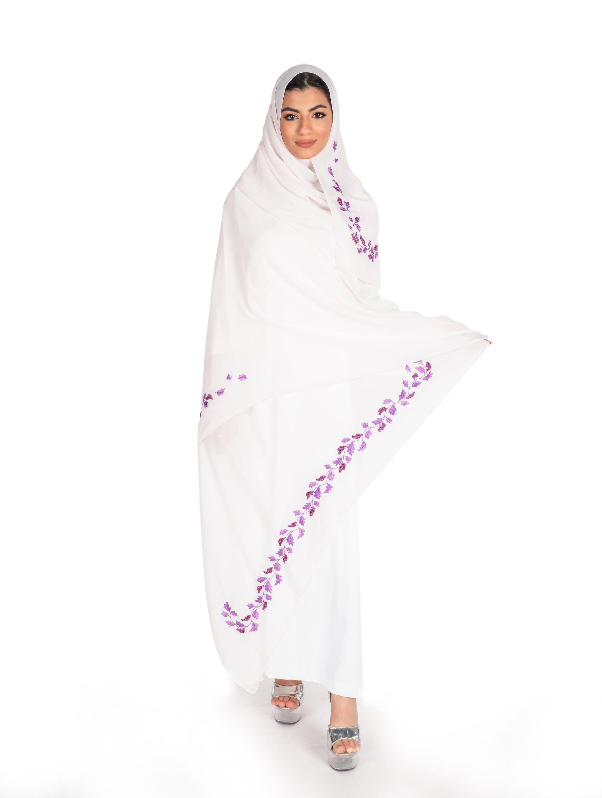 LF1-06 شيلة الباهية وردية باهته - Shailah.ae شيلة