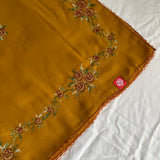 RZ5-17 Jouri Rose Embroidered Home Hijab — Brown