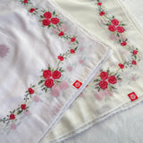 RZ5-02 Jouri Rose Embroidered Home Hijab — Off-White