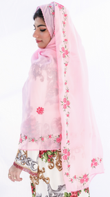 RZ1-385 شيلة جوري روز وردية - Shailah.ae شيلة