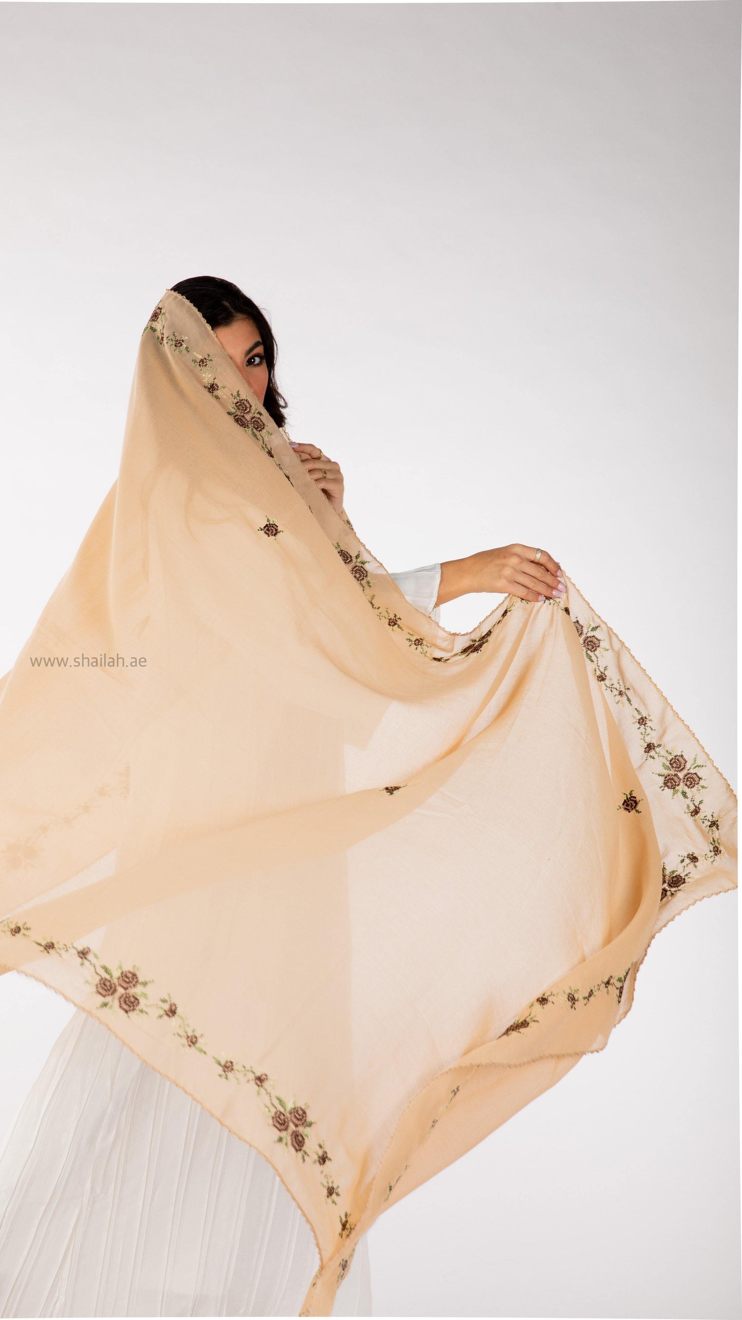 RZ3-05 شيلة جوري روز رملي - Shailah.ae شيلة