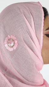 Dk-147  شيلة منثرات زهري قطيفي - Shailah.ae شيلة